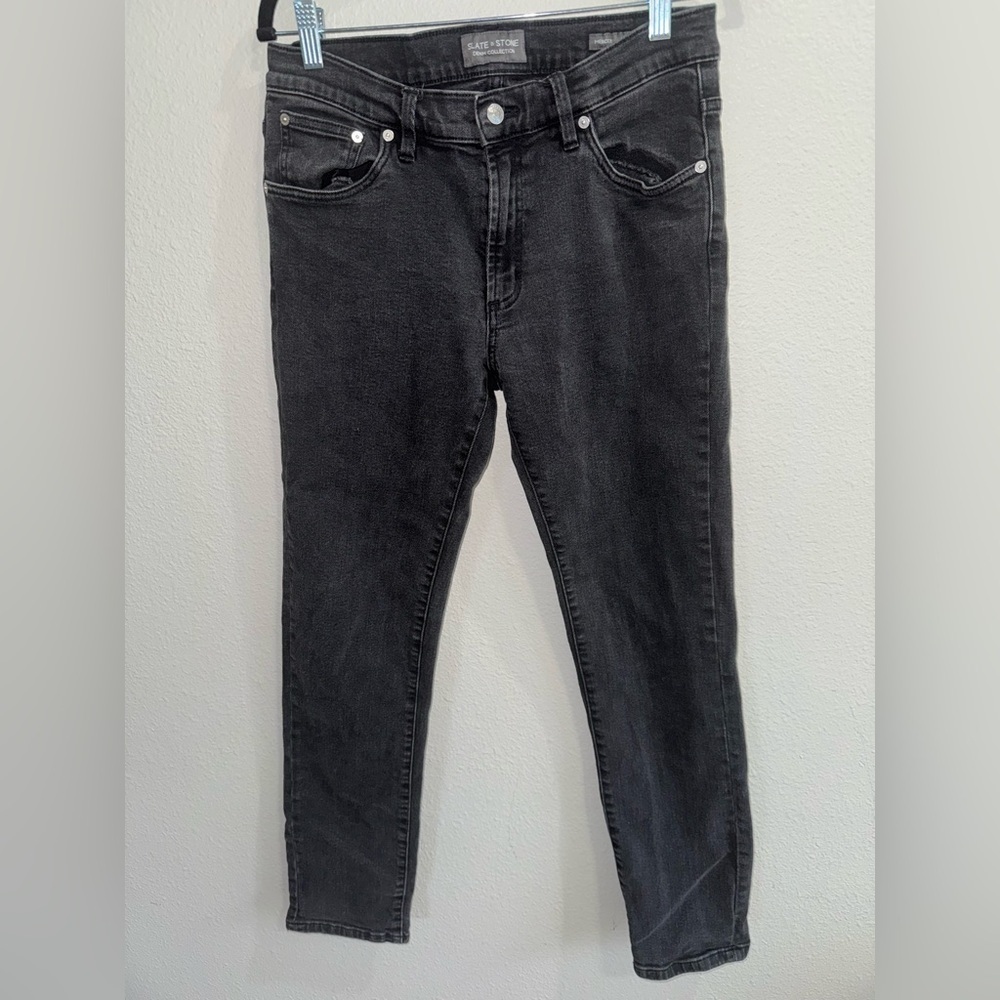 Slate & Stone black mercer skinny men’s jeans W30 L32